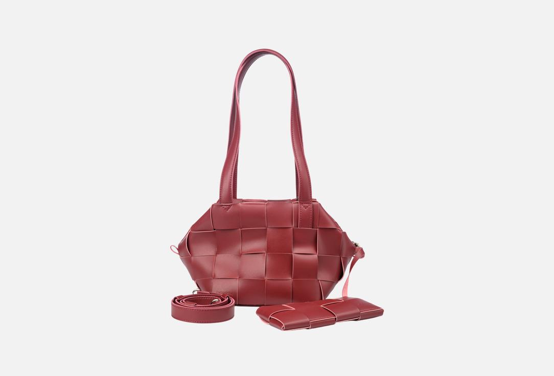 Изображение товара Кожаная женская сумка на плечо Boxxy cuby 3048 с косметичкой и регулируемым ремнем