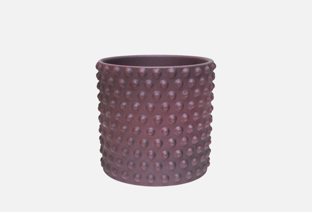 

Кашпо KOMPOZIT, Драже, бордо, цилиндр d-15 см 1 шт