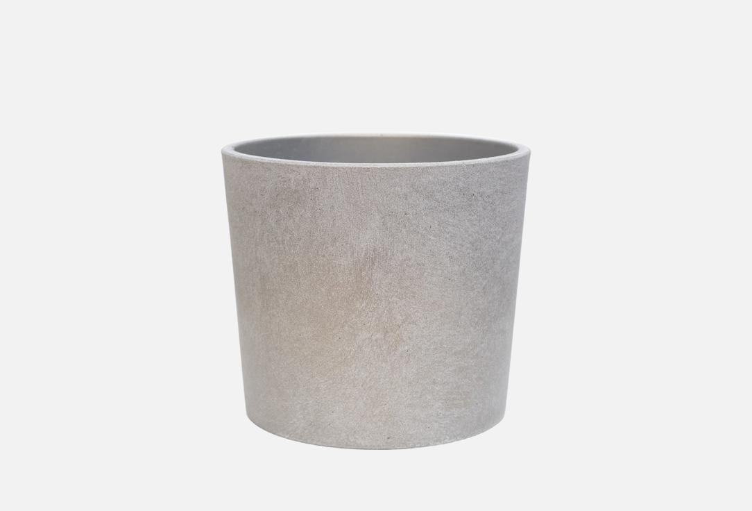 

Горшок с поддоном KOMPOZIT, Аура, светло-серый, кедр, d-18 см 1 шт