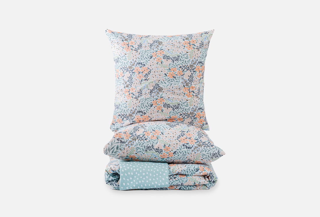 Изображение товара Комплект постельного белья LoveBerry Флора 1.5-спальный натуральный хлопок