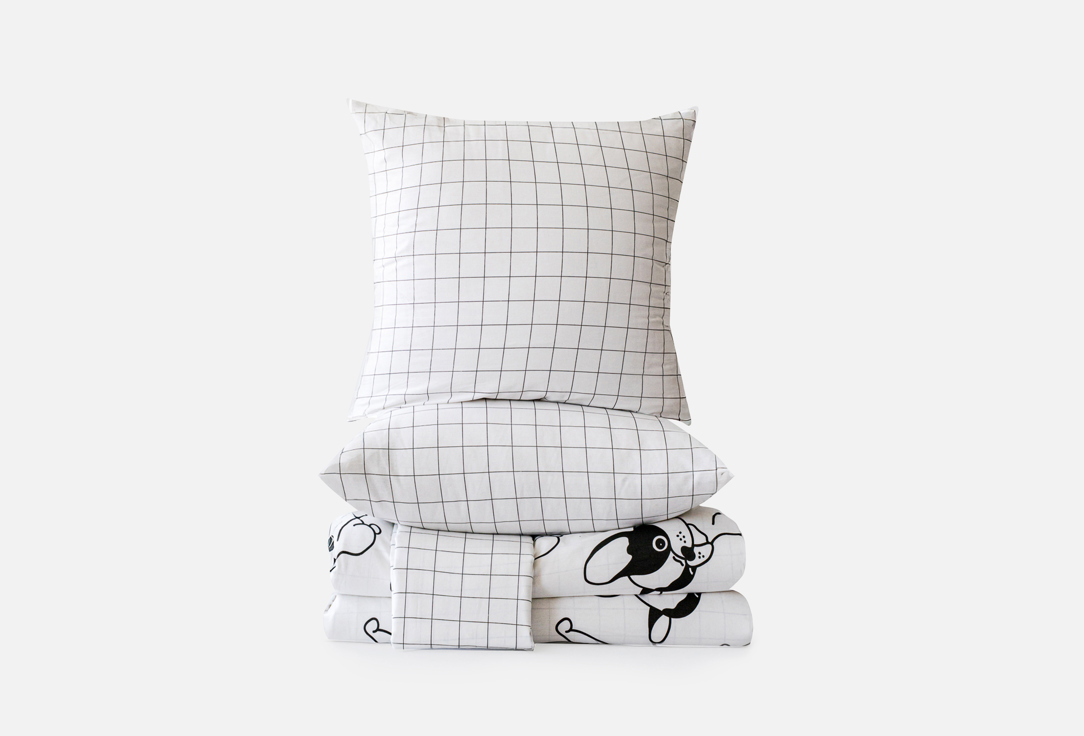 Изображение товара Комплект постельного белья LOVE BERRY Бульдоги, полутораспальный