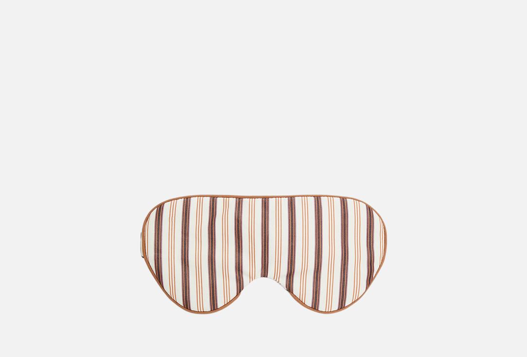 

Маска для сна 12 STOREEZ, Мультиколор, Бежевая в красную полоску
