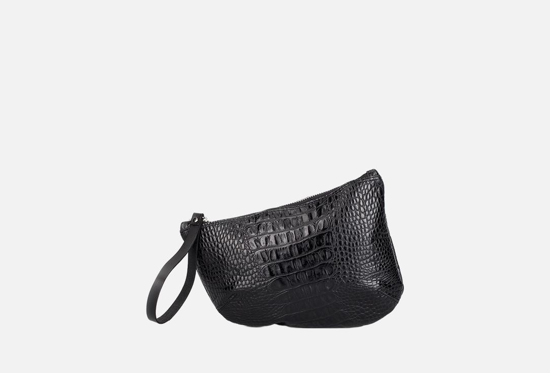 

Кожаный клатч ASYA MALBERSHTEIN, Черный, Черный крокодил