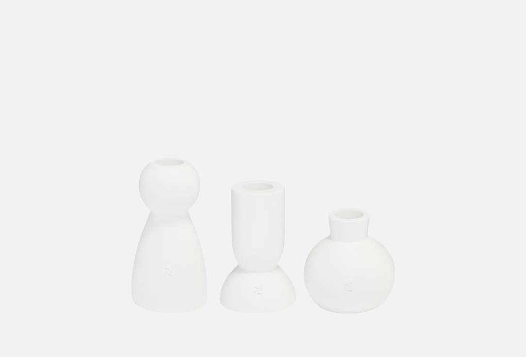 

Набор подсвечников ROKKYHOME, Белый, Elements 3 шт