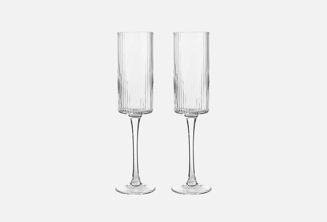 

Набор бокалов для шампанского MANDARIN DECOR, Прозрачный, Элеганс 2 шт