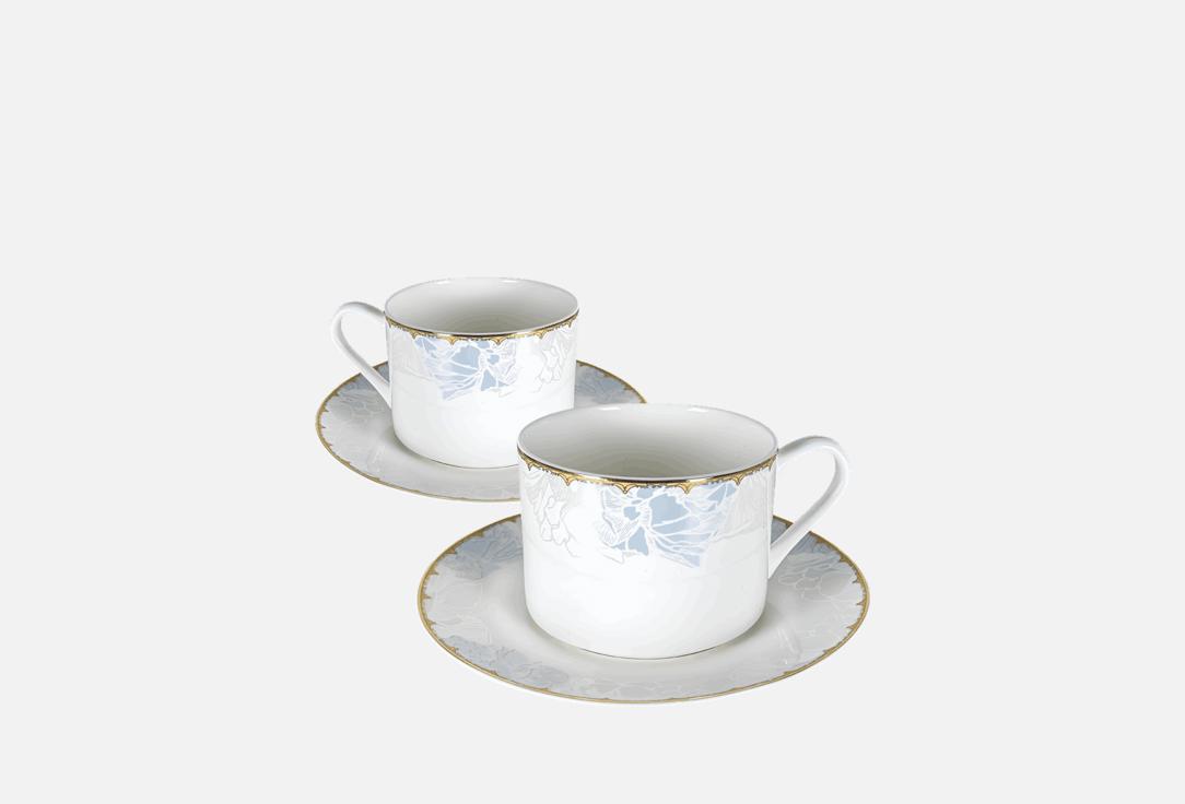 

Набор чайных пар MANDARIN DECOR, Белый, Шёлк 250 мл