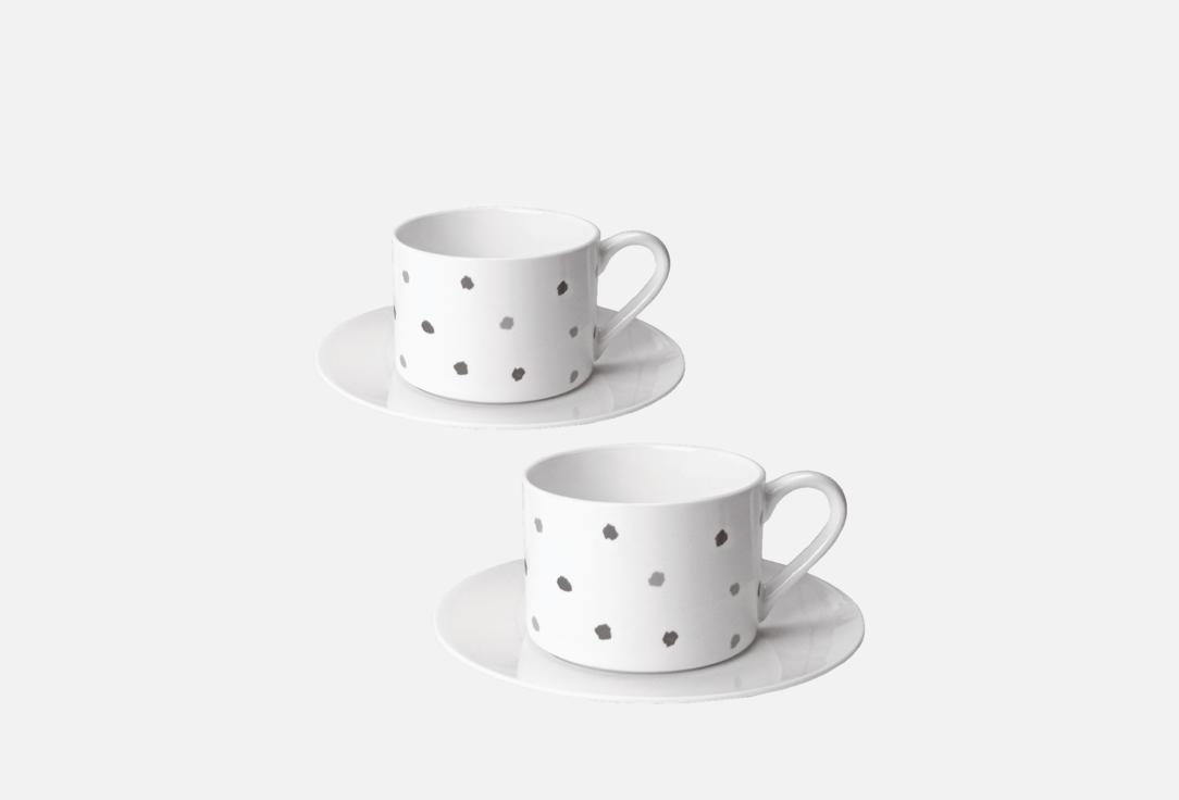 

Набор чайных пар MANDARIN DECOR, Белый, Кусь 250 мл