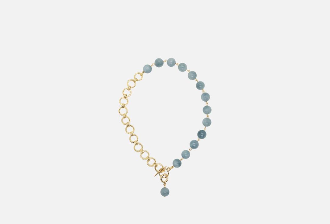 

Цепочка SOULAB, Асимметричная с аквамарином 1 шт