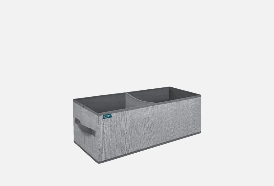 

Короб для хранения MANDARIN DECOR, Серый, Melange 50x20x18 см 1 шт