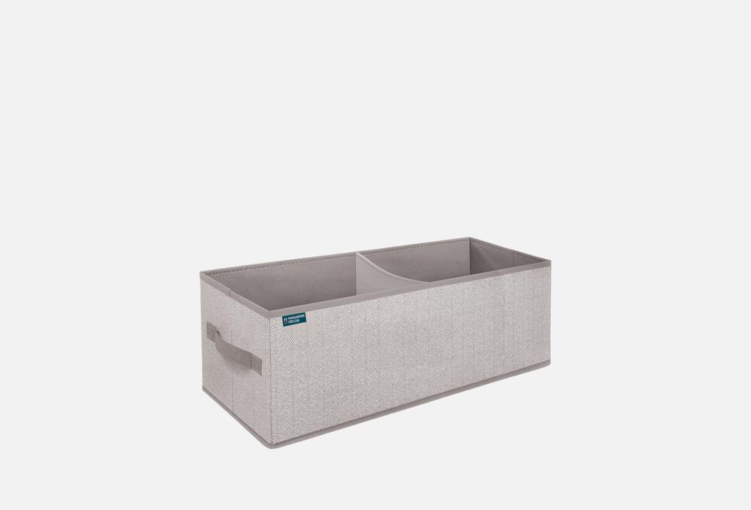 

Короб для хранения MANDARIN DECOR, Серый, Melange, бежевый, 50x20x18 1 шт
