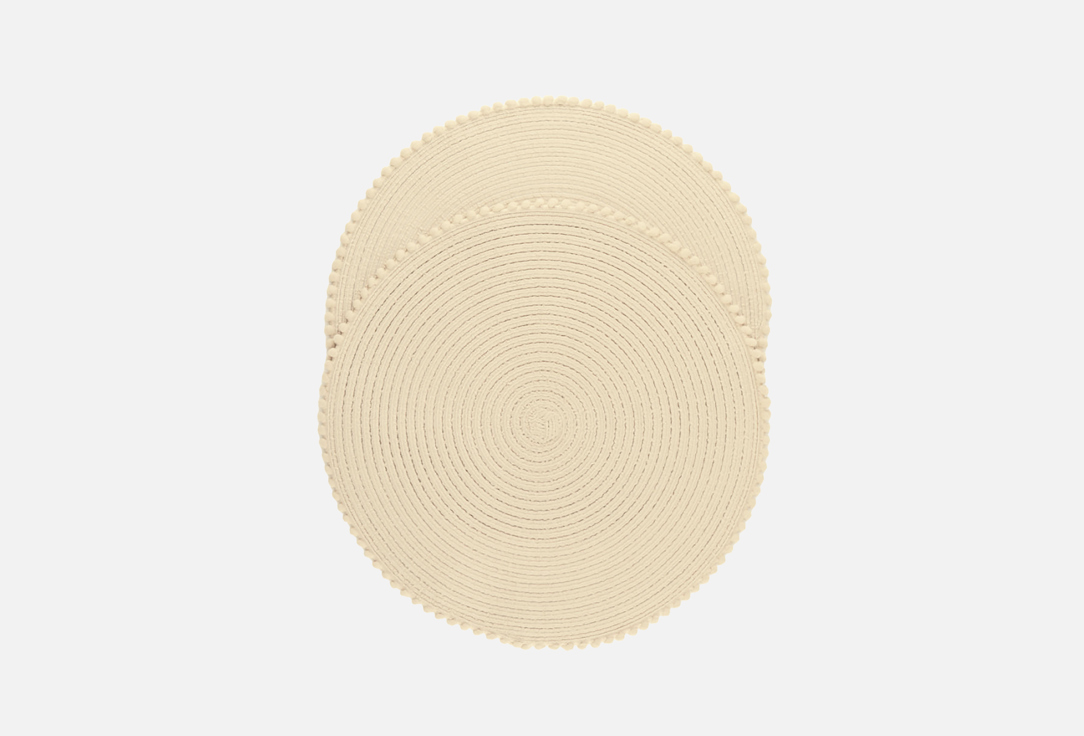 Изображение товара Набор плейсматов Mandarin Decor Woven бежевый 36 см элегантный защитный коврик для стола