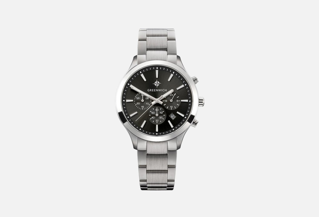 Изображение товара Мужские кварцевые часы Greenwich Helm 42 мм водонепроницаемые с кожаным браслетом