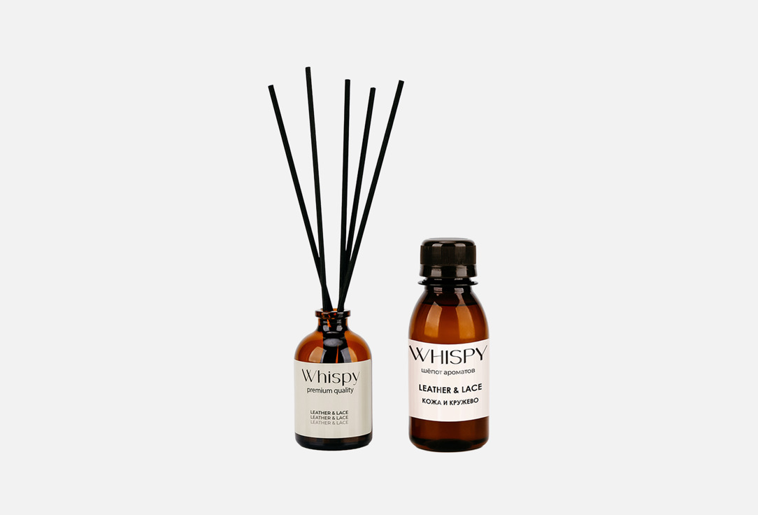 Изображение товара Ароматический диффузор Whispy Лемонграсс 50 мл с рефилом и палочками