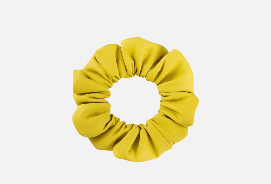 

Резинка для волос MIA COSA, Желтый, Vegan leather Scrunchy, medium 1 шт