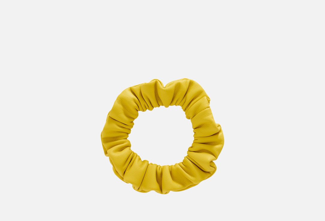 

Резинка для волос MIA COSA, Желтый, Vegan leather Scrunchy, mini 1 шт