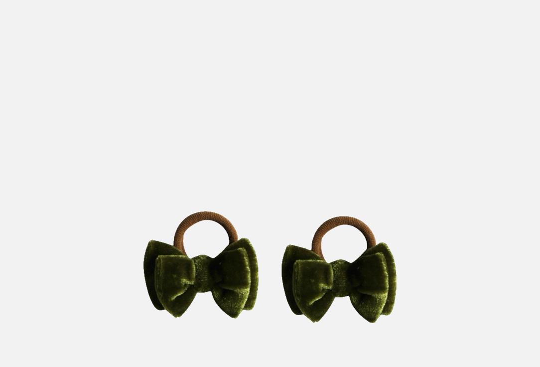 

Набор резинок для волос БАБУШКИНЫ СВЯЗИ, Зеленый, Бантики 2 шт