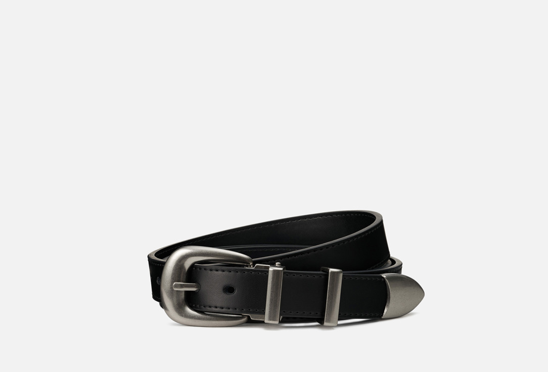 

Кожаный ремень TEZZE, Черный, Classic Dual-Metal slim 60-130 мл