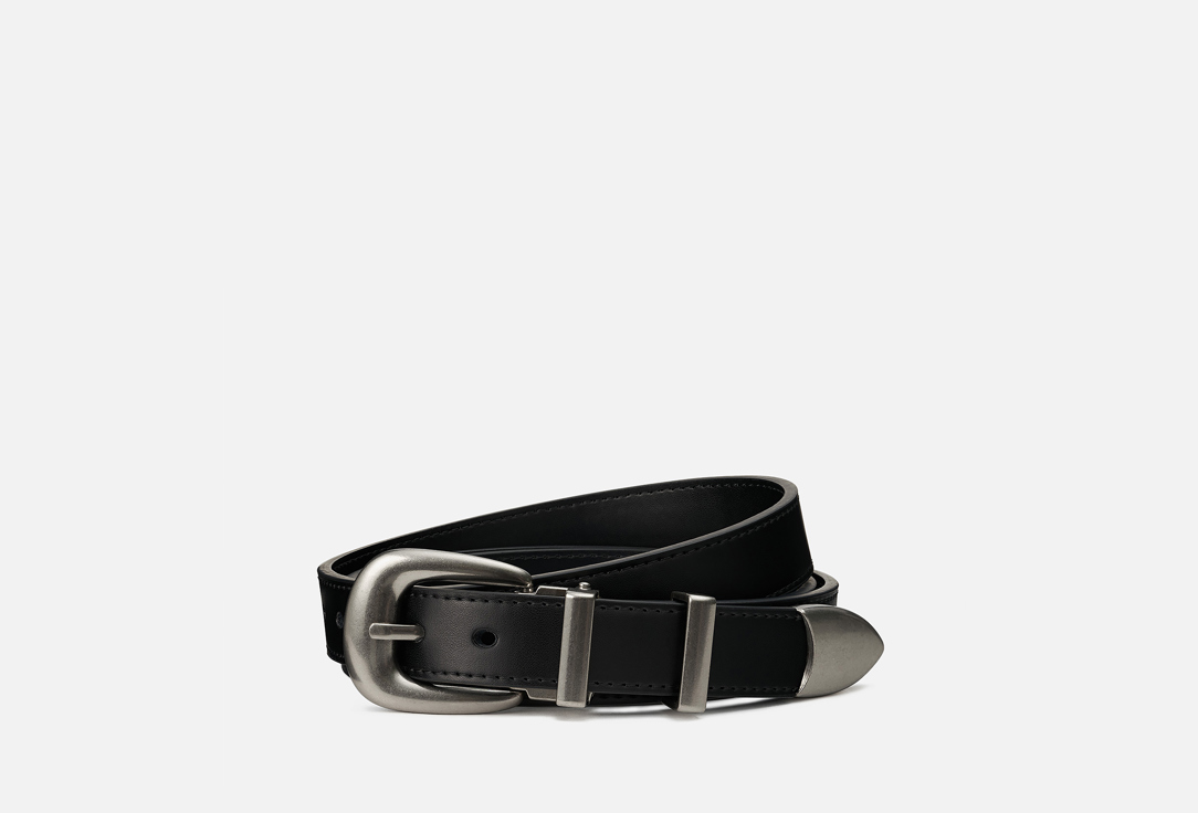 Изображение товара Женский кожаный ремень TEZZE Classic Dual-Metal slim 130 см стильный аксессуар