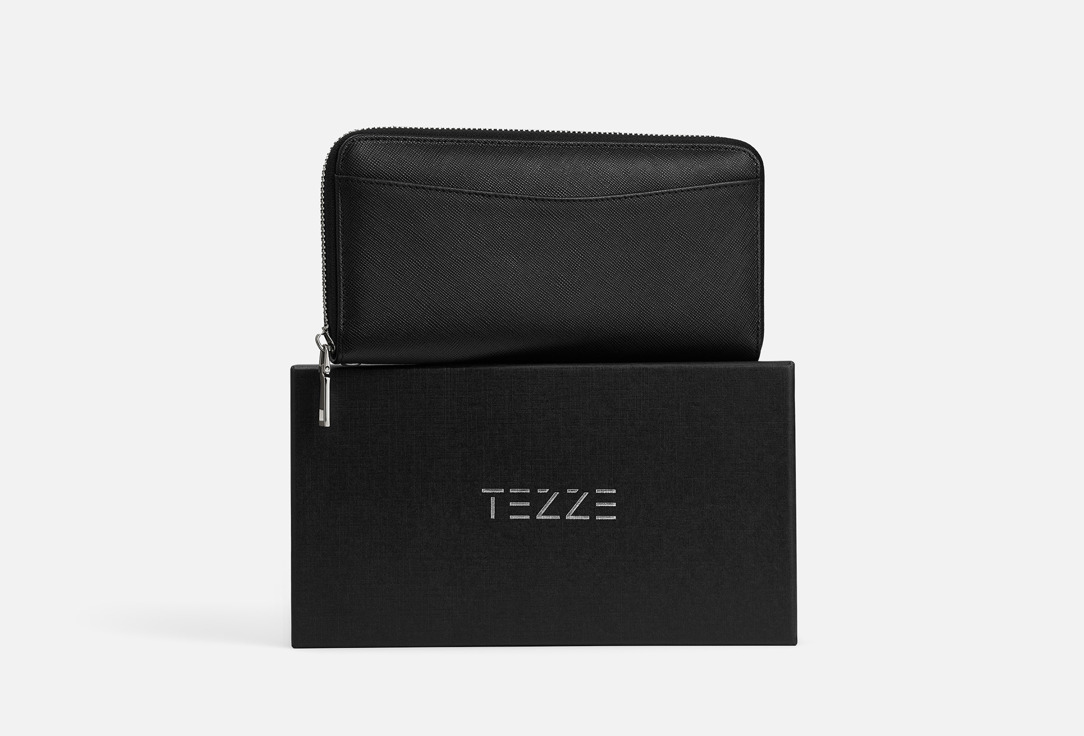 

Кожаный кошелек TEZZE, Черный, Черный