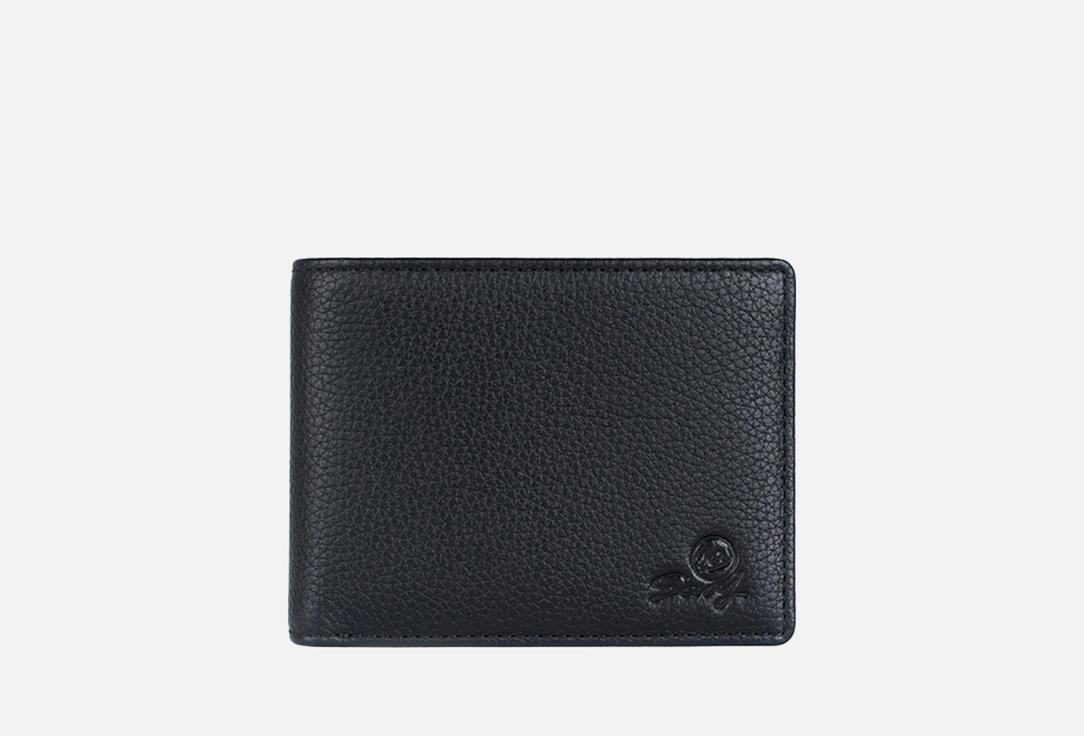 Изображение товара Кожаный кошелек SAAJ из натуральной кожи с RFID-защитой черный мужской и женский