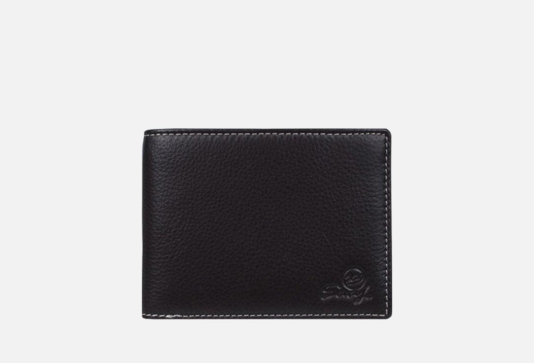 Изображение товара Стильный кожаный кошелек SAAJ с RFID-защитой коричневый