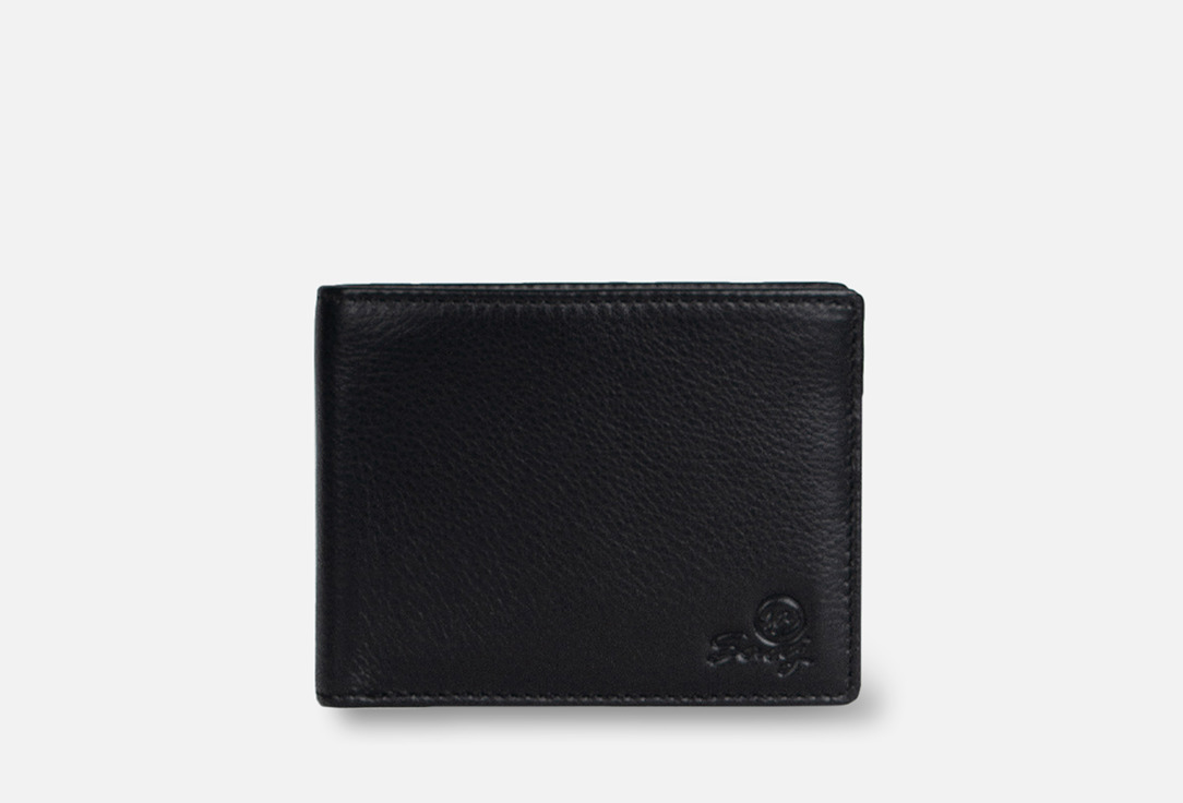 Изображение товара кожаный кошелек SAAJ черный/молочный