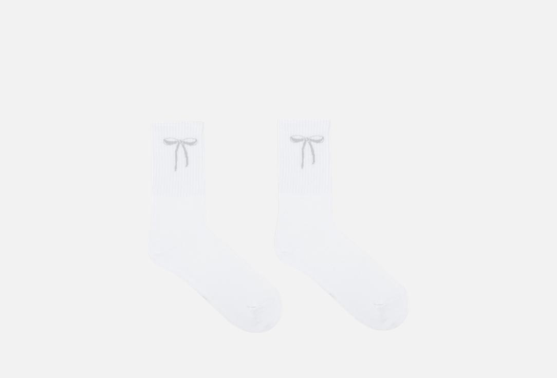 Изображение товара Высокие женские носки с бантиком и люрексом Mark Formelle