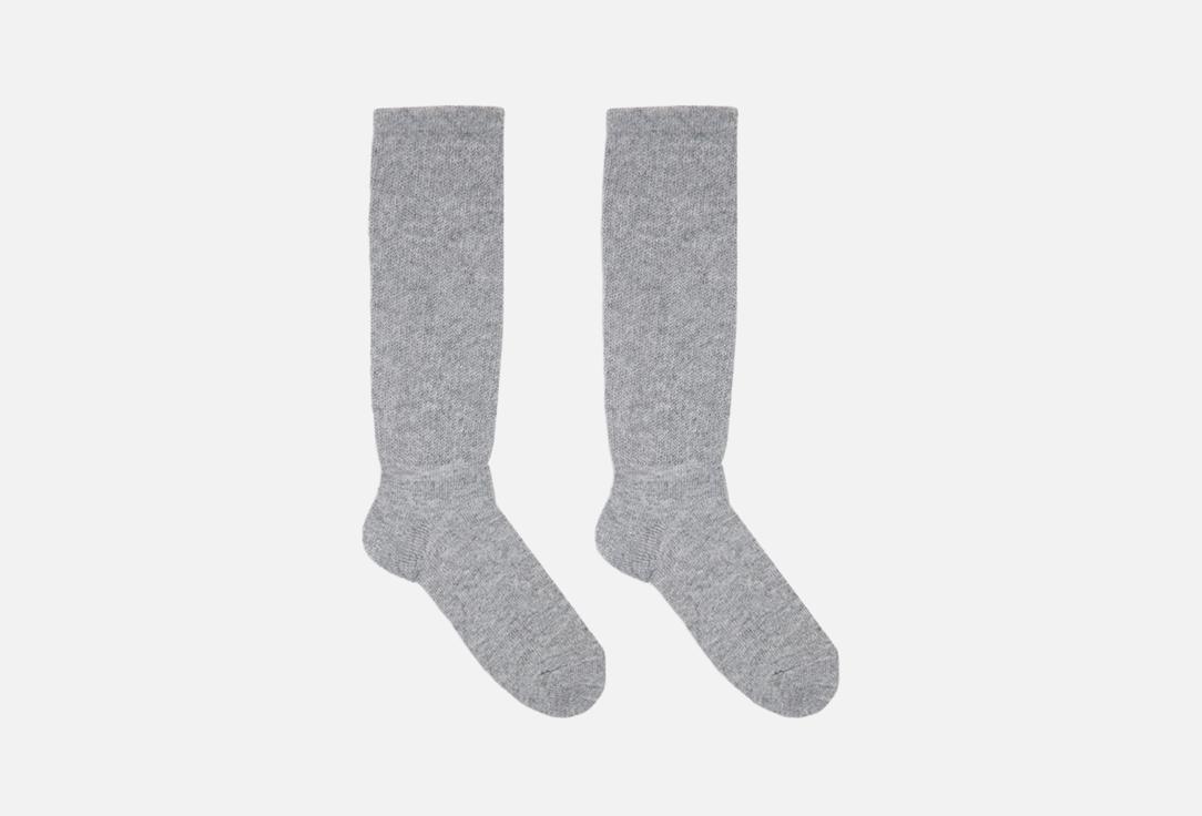 Изображение товара Женские высокие зимние носки Mark Formelle Светло-серые для холодной погоды