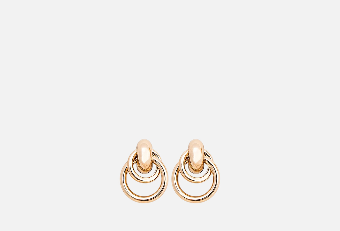 Изображение товара Элегантные серьги Marmalato оригинальной формы для женщин 2,5х2 см