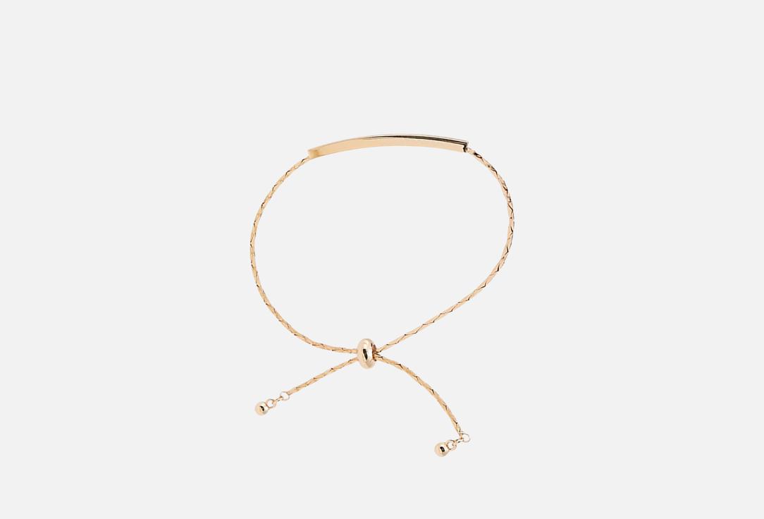 Изображение товара Мармалато Браслет с переплетениями золотистый стильный женский