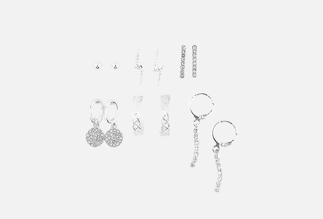 

Набор сережек MARMALATO, Оригинальной формы 12 шт