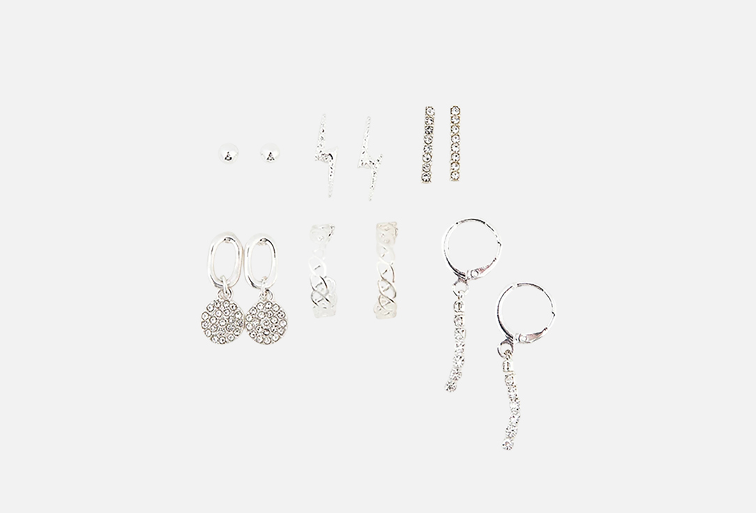 

Набор сережек MARMALATO, Оригинальной формы 12 шт