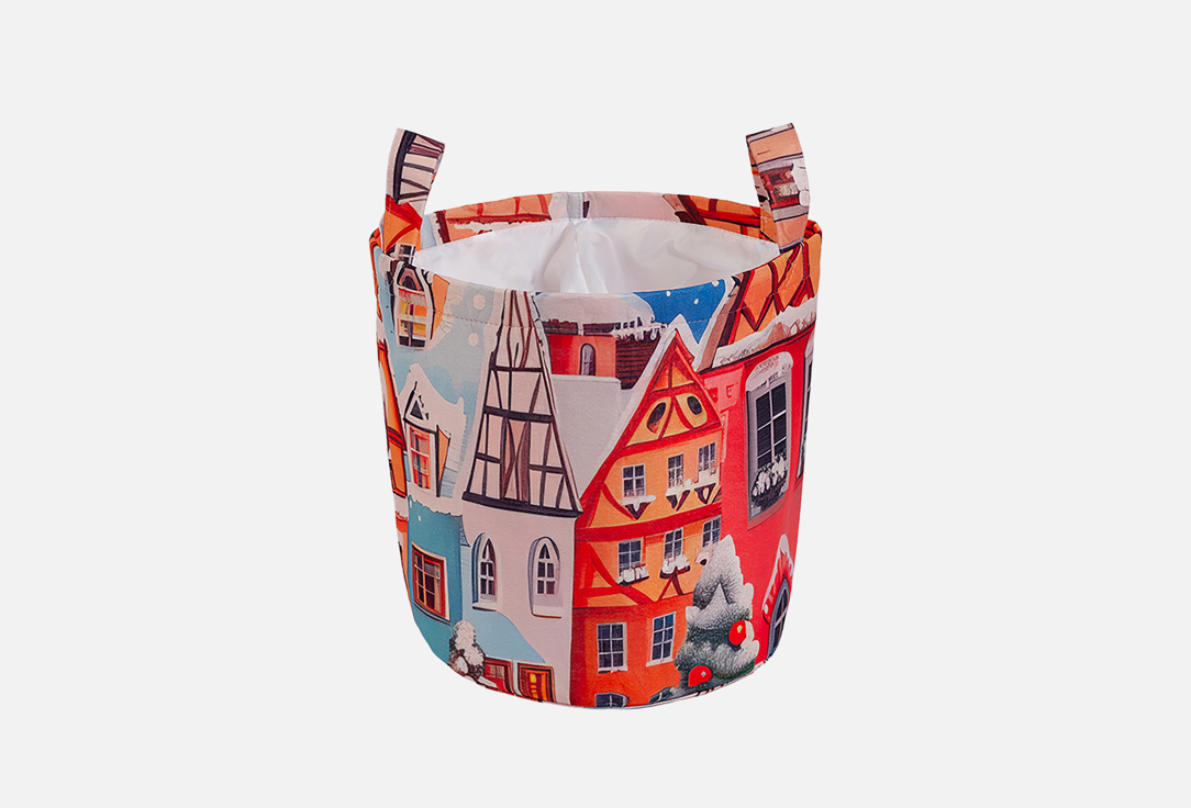 Изображение товара Корзина для белья JoyArty Новогодняя елка 35x35 см