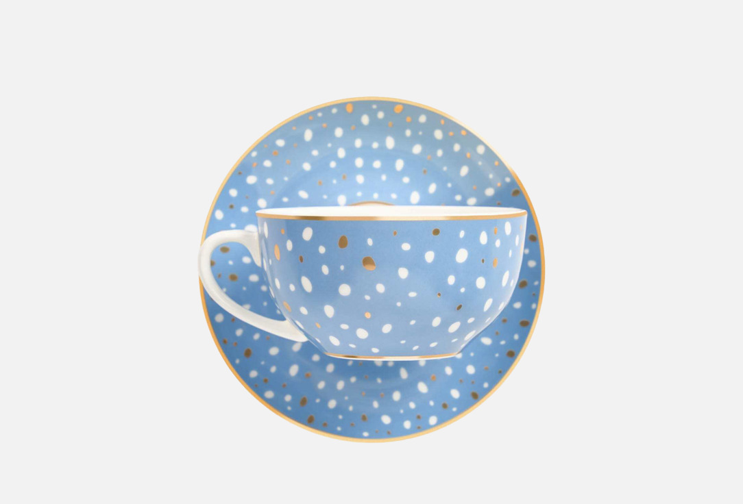 

Чайная пара DOMIQUE, Принт, Tea at grandma's 15 см