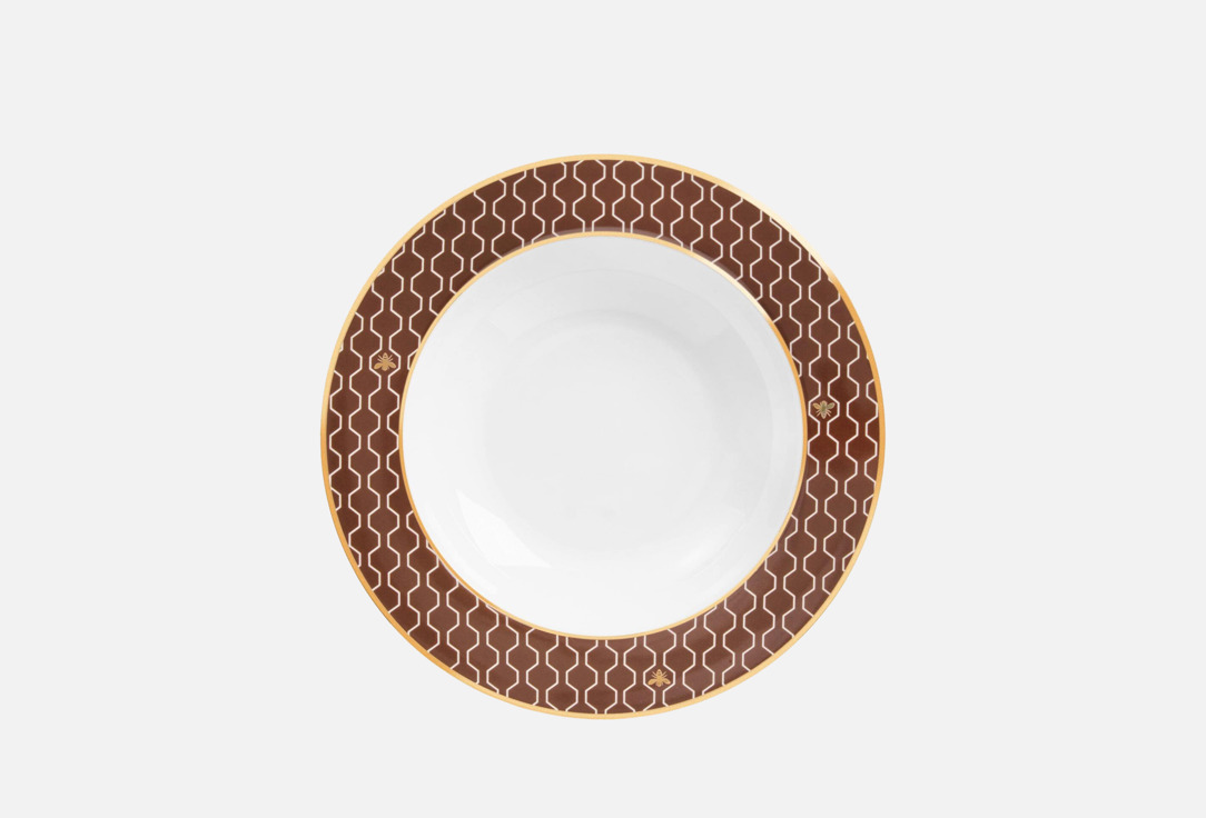 Изображение товара Тарелка суповая DOMIQUE to bee or not, тёмно-коричневая