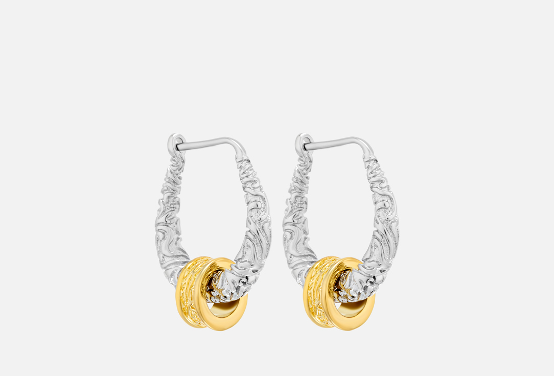 

Серьги ICE&HIGH COLLECTION, Дуэт металлов 2 шт