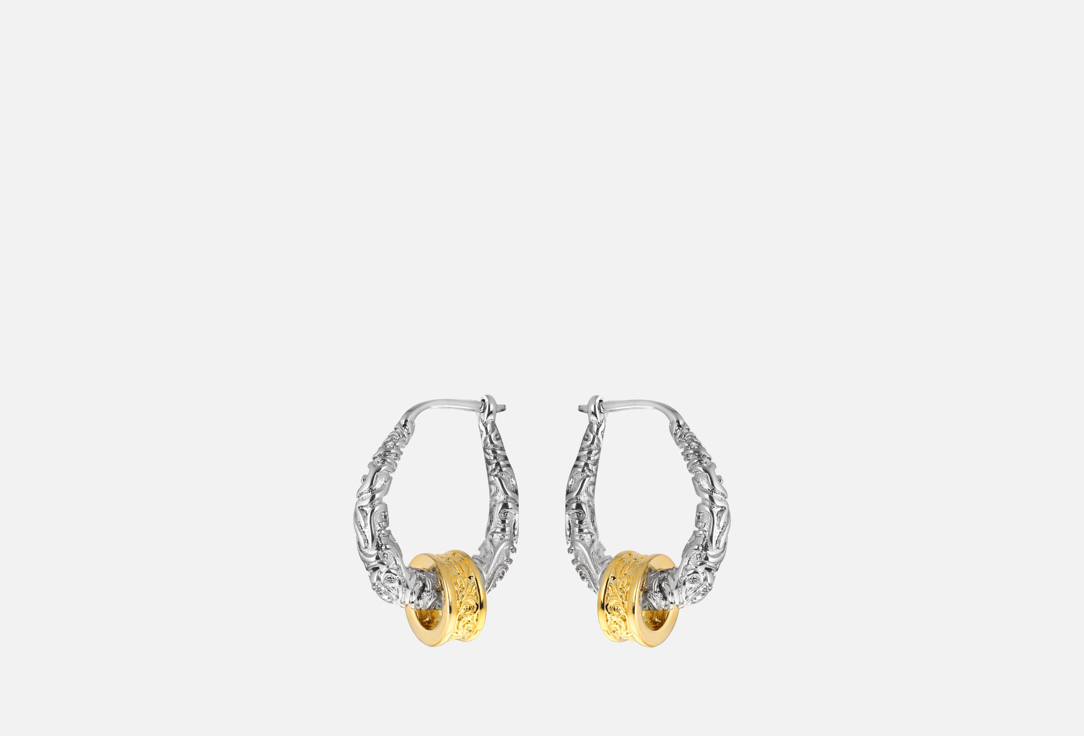 Изображение товара Серьги Ice&High Collection дуэт металлов серебро 925 пробы