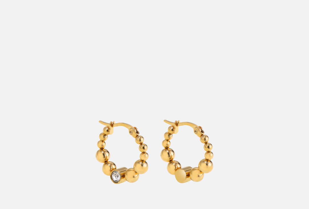 Изображение товара Серьги Ice&High Collection белый кристалл золото 585 пробы женские элегантные