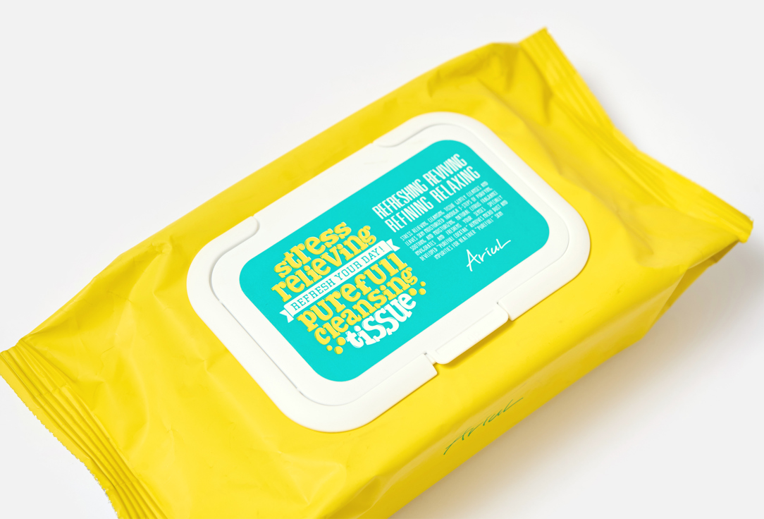 

Очищающие салфетки для лица ARIUL, STRESS RELIEVING PUREFULL 80 шт