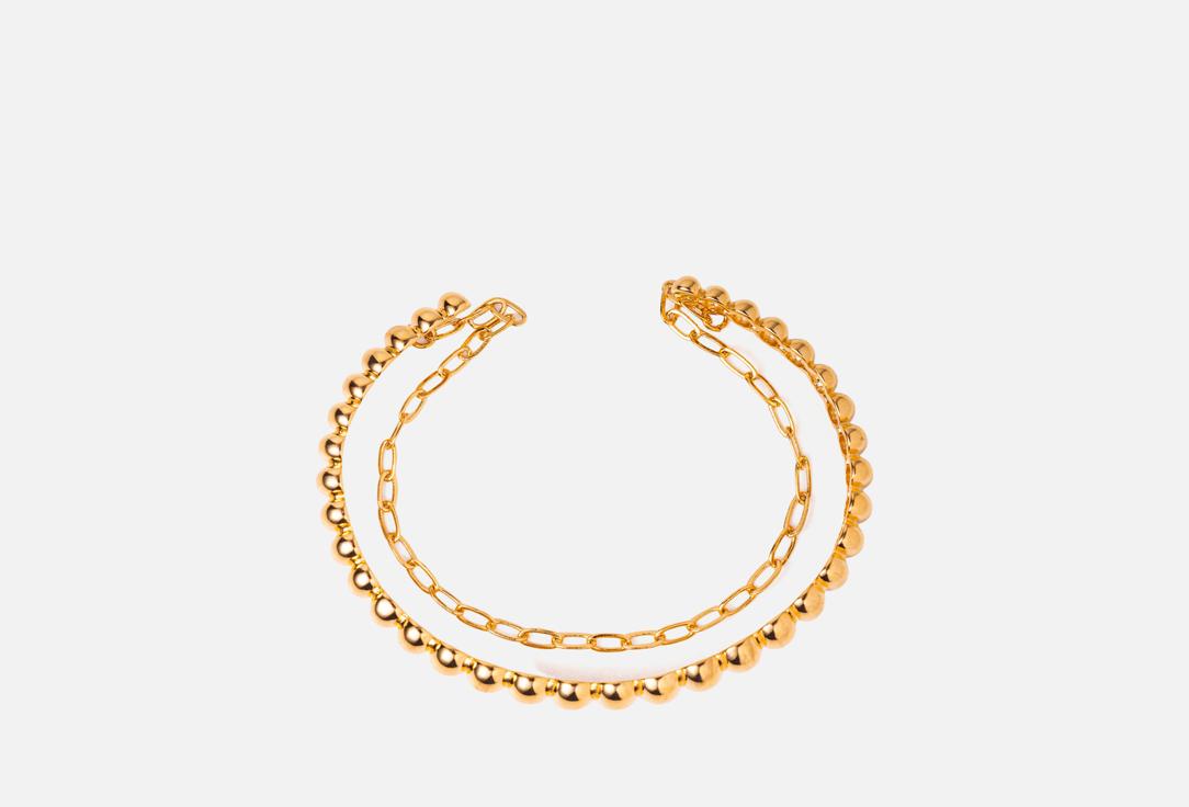 

Браслет ATTRIBUTE SHOP, Bead Chain золотистый 1 шт
