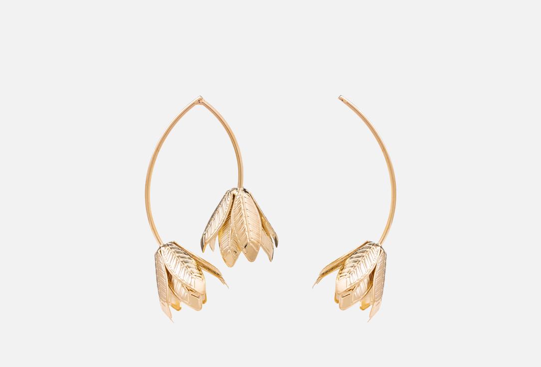 

Серьги ATTRIBUTE SHOP, Lily asymmetrical gold 2 шт