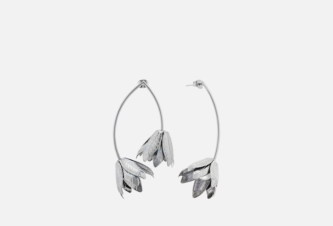 

Серьги ATTRIBUTE SHOP, Lily asymmetrical silver 2 шт