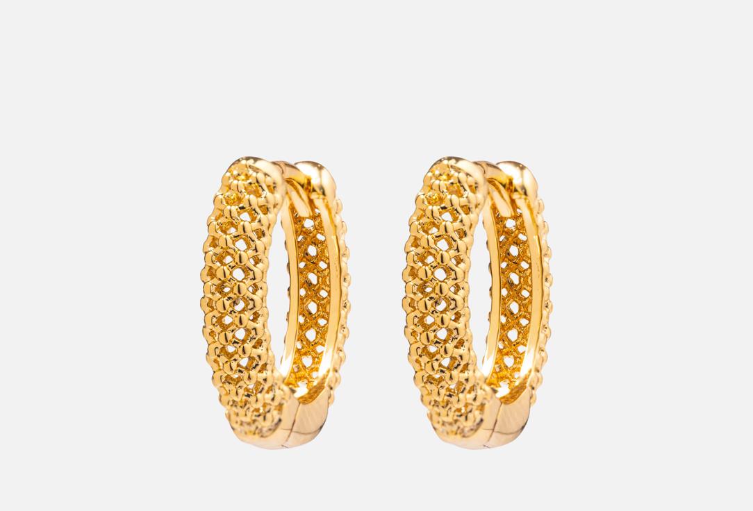 

Серьги-конго ATTRIBUTE SHOP, Texture mini gold 2 шт