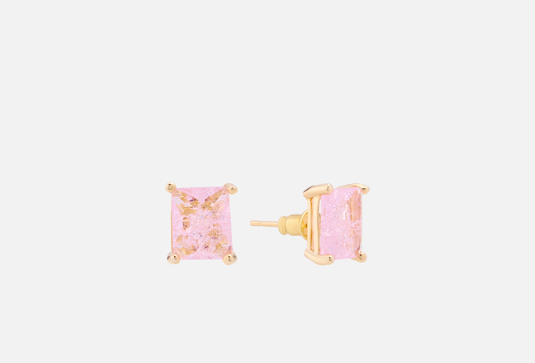 

Серьги ATTRIBUTE SHOP, Crystal Ice Pink Earrings 2 шт