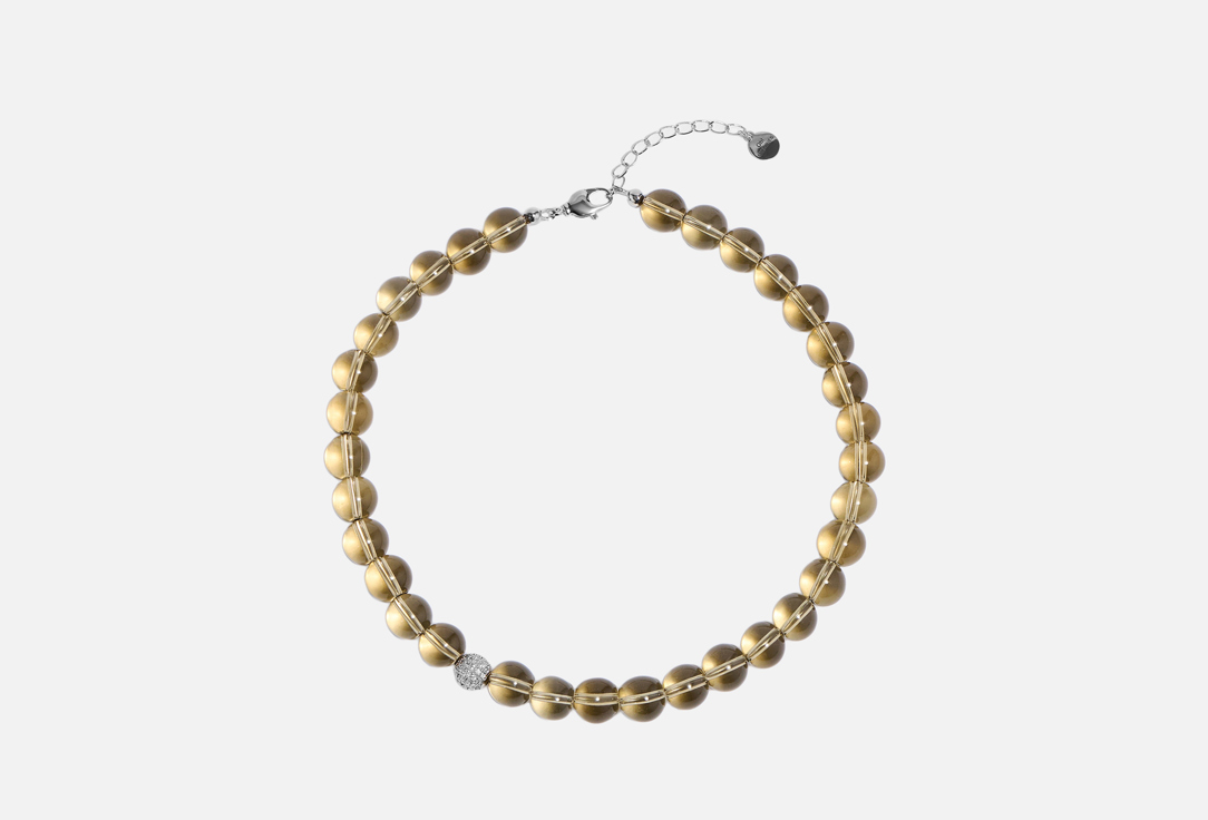 Изображение товара Колье Oh!CHERRIES Brown+silver из стекла и бижутерного сплава с раухтопазом