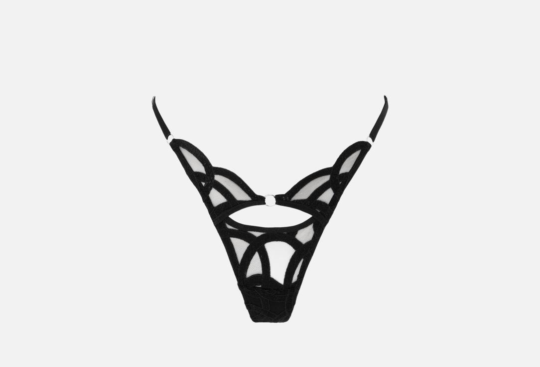 Изображение товара Трусы-стринги Eva из черного кружева OHMYMARR