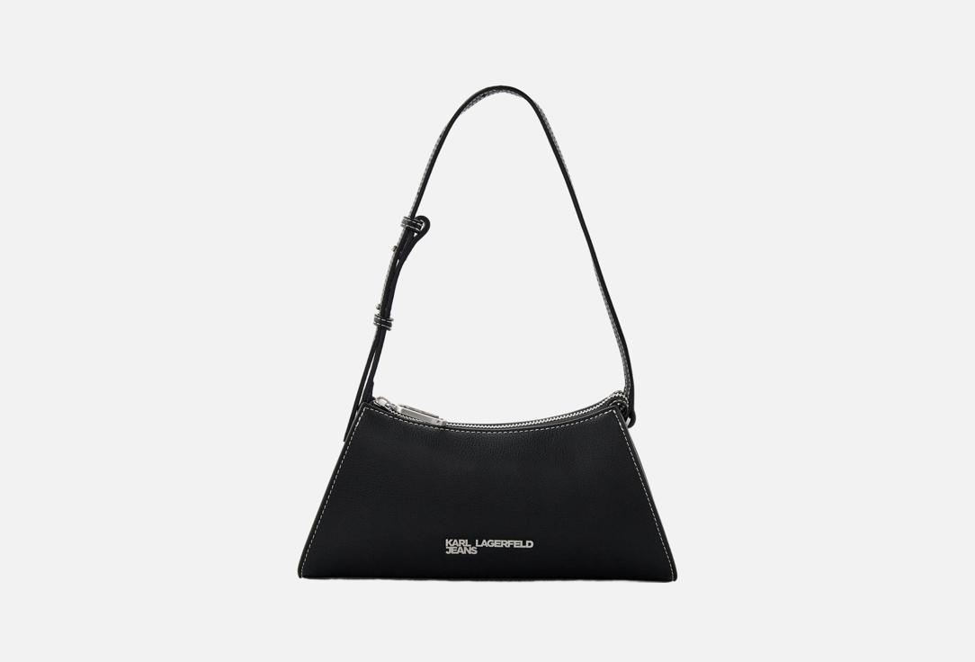 

Кожаная сумка на плечо KARL LAGERFELD JEANS, Черный, METAL LOGO SM