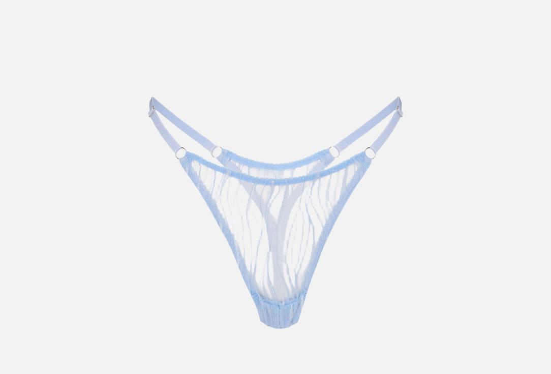 Изображение товара Трусы-стринги OHMYMARR Blue Sky светло-голубого цвета с кружевным узором