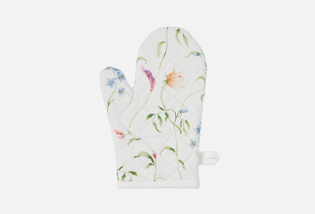 Изображение товара Варежка-прихватка Ordinary Home & Lifestyle весенние цветы 18х26 см хлопок