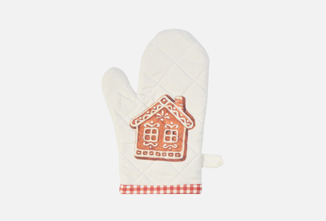 Изображение товара Варежка-прихватка 18х26 см из хлопка с рисунком пряники Ordinary Home & Lifestyle